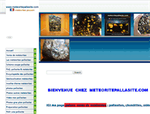 Tablet Screenshot of meteoritepallasite.com